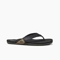 Produktbild: REEF NEWPORT Herren Schwarz Sandalen Leder Flip-Flops Sommer Strand CI3755