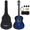 Produktbild: 8-tlg. Klassikgitarren-Set für Anfänger & Kinder Blau 3/4 36