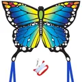Produktbild: Butterfly Kite for Kids and Audlts 120x95cm with Long TailsBeginner Kite for ...