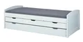 Produktbild: 90x200 Funktionsbett ULLI von Interlink Massivholz weiß lackiert