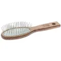 Produktbild: nippes Solingen Haarbürste Haarbürste, Entwirrbürste aus Buchenholz mit Doppelkopf-Metallstifte, oval braun