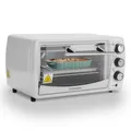 Produktbild: Mini Backofen 13 Liter 1200 Watt Pizzaofen 65°-230°C Timer aufklappbares Krümelblech Minibackofen Kleiner Oven