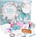 Produktbild: BRUBAKER Cosmetics Beauty Adventskalender 24 x Körperpflege Produkte & Spa Accessoires - der XXL Wellness Weihnachtskalender für Frauen und Mädchen - Mint Blau