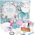 Produktbild: BRUBAKER Cosmetics Beauty Adventskalender 24 x Körperpflege Produkte & Spa Accessoires - der XXL Wellness Weihnachtskalender für Frauen und Mädc... - Hellblau