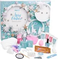 Produktbild: BRUBAKER Cosmetics Beauty Adventskalender 2025 - der XXL Wellness Weihnachtskalender für Frauen und Mädchen - 24 x Körperpflege Produkte & Spa Accessoires - Mint Blau