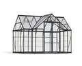 Produktbild: Canopia by Palram Gewächshaus gross Victory Orangery Treibhaus 365x305 cm Aluminium Grau Tomatenhaus Polycarbonatplatten UV-beständig
