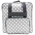 Produktbild: Phönix Taschen für Nähmaschinen 45x21x37cm und Overlockmaschinen 39x32x36cm (Polka Dots Grau, Overlocktasche)