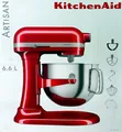 Produktbild: KitchenAid Küchenmaschine 5KSM70SHXECA 6,6 L,375 Watt,Liebesapfel-Rot,CandyApple