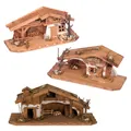 Produktbild: Krippe schönes Holzhaus 33 cm x 13 cm Weihnachten Haus Modellhaus