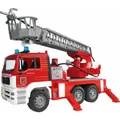 Produktbild: bruder MAN TGA Feuerwehr mit Drehleiter (rot/weiÃ)