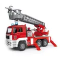 Produktbild: BRUDER® 02771 MAN TGA Feuerwehr mit Drehleiter, Wasserpumpe und Light and Sound