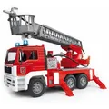 Produktbild: Bruder 02771 MAN Feuerwehr LKW mit Drehleiter Wasserpumpe Light & Sound Neu