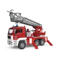 Produktbild: Bruder MAN Feuerwehr mit Drehleiter, Wasserpumpe 02771 (52,99 EUR/Stück)