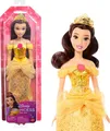 Produktbild: Mattel Disney Prinzessin-Spielzeug, bewegliche Belle-Modepuppe mit glitzernder Kleidung und Accessoires, inspiriert vom Disney-Film, Geschenk für Kinder, HLW11