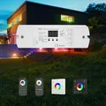 Produktbild: HEXIM 12-48V LED Controller & Fernbendienung - Smart Home & Phone Sprachsteuerung Alexa Google Assistant (modellabhängig) - 4 in 1 Controller - einfarbig RGB RGBW CCT (V4-L 4CH - Controller)