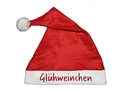 Produktbild: Deggelbam Weihnachtsmützen mit lustigen Sprüchen | Weihnachtsmarkt | Christkindelmarkt | Nikolausmütze | Party | Weihnachtsfeier | Firmenfeier | Weihnachtsparty | Bommelmütze - (Gluehweinchen)