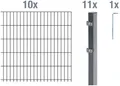 Produktbild: Alberts Doppelstabmattenzaun Grundset, (Set), Höhe: 80-200 cm, Gesamtlänge: 4-30 m, zum Einbetonieren