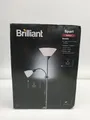 Produktbild: BRILLIANT Lampe Spari Deckenfluter Lesearm schwarz/weiss | 1x A60, E27