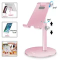 Produktbild: AICase Tablet-/Handy-Ständer, universal, Verstellbarer Aluminium-Ständer, für iPad 2018 Pro 10,5/9,7/12,9, Air Mini 2 3 4, Samsung Tab, andere Smartphones und Tablets (4-12,9 Zoll) – Rosa Gold