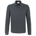 Produktbild: HAKRO Longsleeve-Poloshirt MIKRALINAR® anthrazit, M