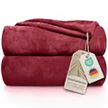 Produktbild: Gräfenstayn® Kuscheldecke flauschig & super weich - hochwertige Fleecedecke auch als Wohndecke, Tagesdecke, Sofadecke & Wohnzimmer geeignet - Überwurf Decke Sofa & Couch (Bordeaux, 240x220 cm)