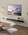 Produktbild: VEVOR TV Schrank mit Kabelloch Hängender Fernsehschrank Wandmontage Weiß 180cm