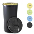 Produktbild: KUEFA BSC LA 60L Mülleimer, Müllsackständer, Gelber Sack Ständer, inkl. Klemm-Ring und Laserbeschriftung, stabil, strapazierfähig, geruchsdicht, auslaufsicher (Grau, Restmüll)