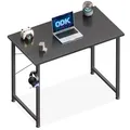 Produktbild: ODK Kleiner Schreibtisch, 80×40cm Computertisch Bürotisch Mit Kopfhörer Halte...