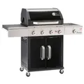 Produktbild: 27970 Gasgrill Triton 4.1 MaxX - 120 cm - schwarz - Schwarz