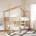Produktbild: Dach Kinderbett Kinderbettdach Kinderbetthimmel Bettdach Massivholz vidaXL
