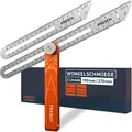 Produktbild: Winkelschmiege inkl. Zusatzlineal  190mm & 270mm  Extrem präzise Winkel übert...
