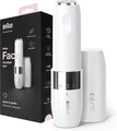 Produktbild: Braun Face Mini-Haarentferner, Elektrischer Gesichtshaarentferner für Damen, Kleiner Rasierer für Schnelle und Sanfte Rasur, Oberlippe, Kinn und Wangen, für Unterwegs mit Smartlight, FS1000, Weiß