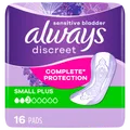 Produktbild: Always Discreet Einlagen bei Blasenschwäche Small Plus 16 Stück