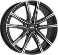 Produktbild: 4x Alufelgen AEZ Montreal dark Black polished 8,5x20 ET45 LK5 112 20 Zoll Felgen