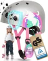 Produktbild: 99FLIPS Skaterhelm Kinder - Fahrradhelm Mädchen 8 Jahre - Fahrradhelm Kinder mädchen Helm Scooter - kinderhelm 3 Jahre fahradhelm - Größe XS Glitter