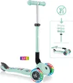 Produktbild: GLOBBER JUNIOR FOLDABLE FANTASY LIGHTS – Tretroller, 120/80 mm, ABEC 5, 3-rädrig, LED-Leuchtrollen, mint-Tribal