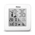 Produktbild: Mebus 25594 Digitaler Wecker Quadratisch Weiß 12/24 h F °C Beide Geschlech ~D~