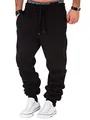 Produktbild: L.A.B 1928 Herren Jogginghose Trainingshose Sporthose Fitness Jogg Japan Kosmo Style Hose LAB-7004 (3XL, Schwarz)