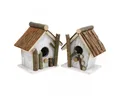 Produktbild: Viana Nistkasten Deko Nistkasten Vogelhaus Holz Shabby Chic 2er Set, 2 Stück
