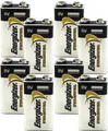 Produktbild: 8 x Energizer INDUSTRIAL 9V Block 4LR61 9 V Blockbatterie lose für Rauchmelder