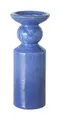 Produktbild: BOLTZE GRUPPE GmbH Kerzenleuchter PERUYA, H 23 cm, Blau, Steingut, für Stabkerzen, (1 St), mit Reaktivglasur