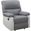Produktbild: Habitat Et Jardin - Relax-sessel 'lincoln' - 90 X 89 X 103 Cm - Weiß / Hellgrau