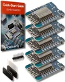 Produktbild: AZDelivery 5X D1 Mini NodeMcu mit ESP8266-12F WLAN Module CH340G Lua kompatibel mit Arduino inklusive E-Book!