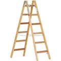 Produktbild: Euroline Holz Sprossenstehleiter 2x6 Sprossen