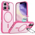 Produktbild: ESR - Classic Hybrid HaloLock Kickstand - iPhone 17 - Frosted Pink (Apple iPhone 17) (59432719)