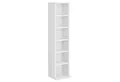 Produktbild: en.casa CD-Regal, »Tynset« 90x20x20 cm Standregal mit 6 Fächern Weiß