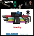 Produktbild: WERA Winkelschraubendrehersatz 967 SL 9-teilig TORX® T8 - T40 farbcodiert mit HF