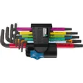 Produktbild: Wera Winkelschlüsselsatz 967 SL/9 TORX HF, Schraubendreher