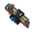 Produktbild: WERA Winkelschraubendreher-Satz 9-teilig, Multicolor HF Winkelschlüssel, Haltefu