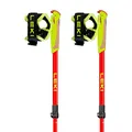 Produktbild: Leki Ultratrail Fx Junior Gelb-Rot - Leichter Verstellbarer Kinder Carbon Laufstock, Größe 95-110cm - Farbe Naturalcar